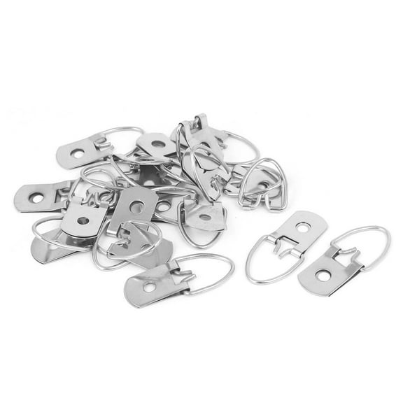 Uxcell 43 x 20mm Silver Metal D-Ring Picture Hanger, 20 Pack