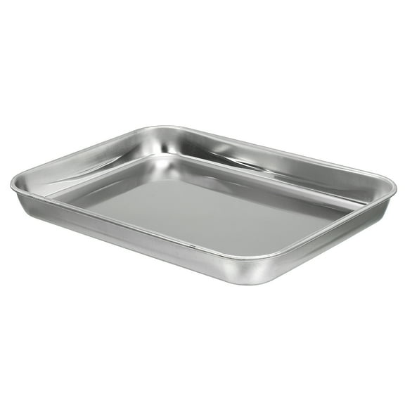 Uxcell 430 Stainless Steel Tray, 23.5x17.5cm Rectangular Flat Type Lab Instrument