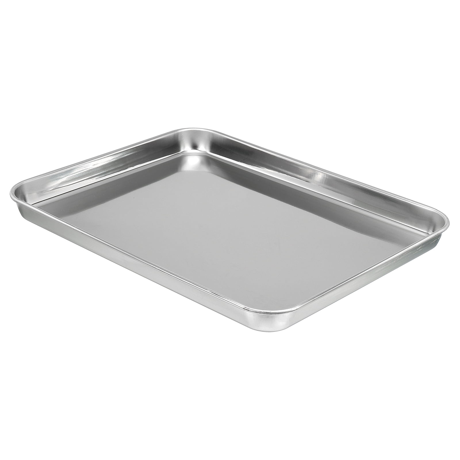 Uxcell 430 Stainless Steel Tray, 31x24cm Rectangular Flat Type Lab ...