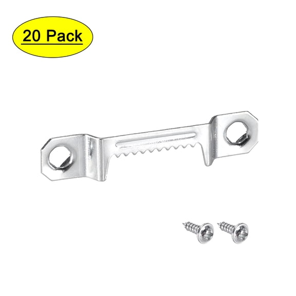 Uxcell 43mm Hanger Iron Zinc Plated Silver Tone 20 Pack