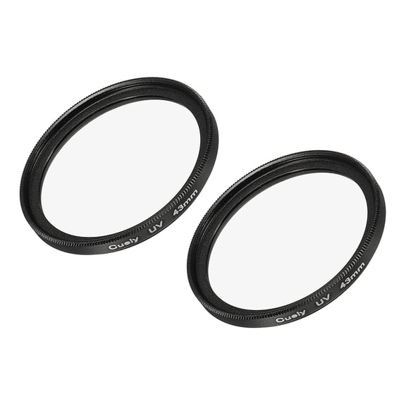 Uxcell 43mm Protective Lenses Filter Slim Frame Multi-Coated UV Lens Filters 2 Pack
