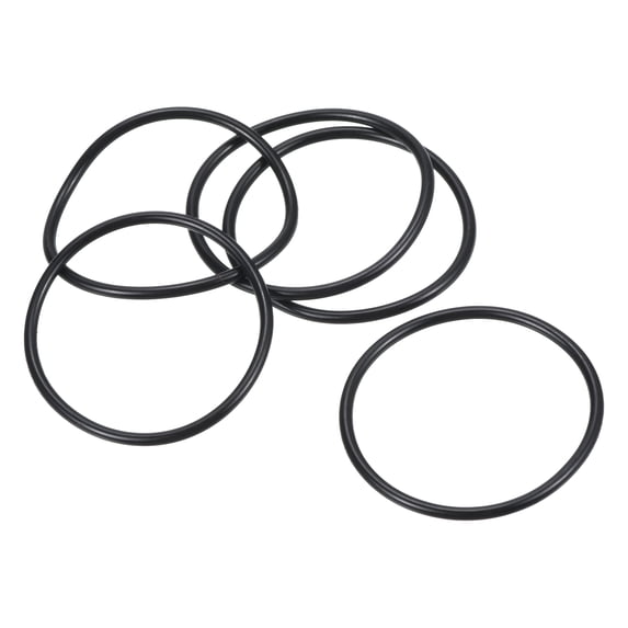 Uxcell 43x39x2mm Nitrile Rubber O Rings Metric Sealing Gasket, Black 5 Pack