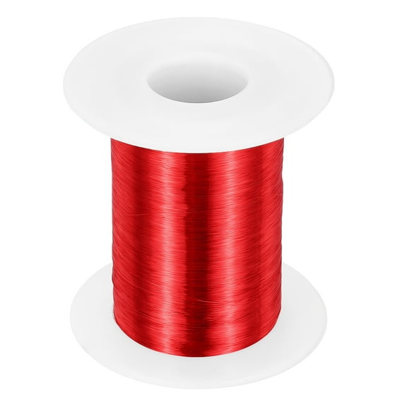 Uxcell 44 AWG Magnet Wire, 44 Gauge Enameled Copper Wire, 4 oz Magnetic Coil Wire for Transformer, Motor, Electric, 155C(311F)