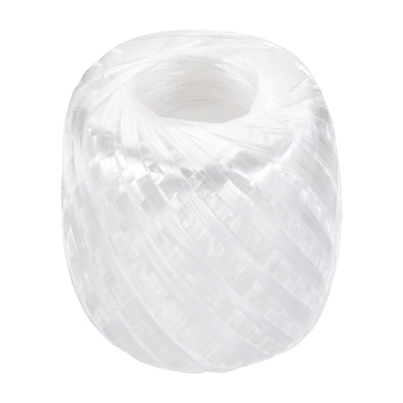 Uxcell 443ft Polyester Nylon Plastic Rope Twine, 30mm/1.2 Inch Household Packing Bundled for Gardening Craft Carrying, White