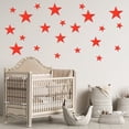 thumbnail image 1 of Uxcell 44Pcs Stars Acrylic Mirror Wall Stickers, 3D Mirror Sticker Removable Self-Adhesive Wall Decals for DIY Art Mural Home Bedroom Living Room Office Bathroom Wedding, Red, 1 of 7