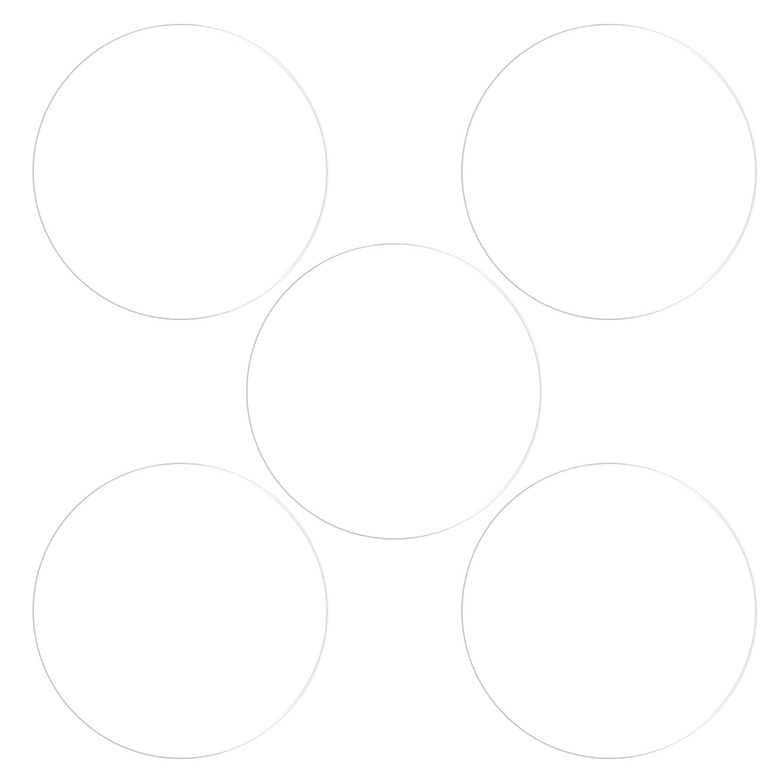 Uxcell 44mm Dia 0.35mm Thick Round Soft Fiberglass Smart Watch Screen