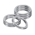 thumbnail image 1 of Uxcell 44mm Metal O Rings, 6 Pack 304 Stainless Steel Round Rings for Hardware Bags, 1 of 6