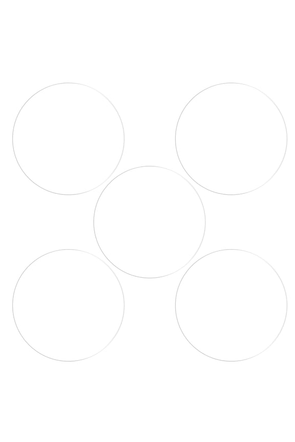 44mm Soft PET Anti Fingerprint Clear Round Watch Glass Screen Protectors 5 Pack