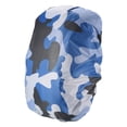 thumbnail image 1 of Uxcell 45-55L Waterproof Rucksack Cover, Backpack Rain Cover, L, Blue Camo, 1 of 5