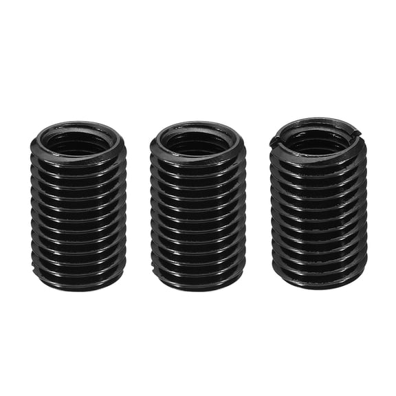 Uxcell 45# Carbon Steel Threaded Repair Insert Nut, 3pcs M12x1.75 to M16x2 Thread Sleeve Reducing Nut Adapter 25mm