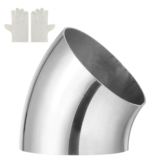Uxcell 45 Degree Exhaust Elbow Pipe Kit 0.06" Thickness 3" OD
