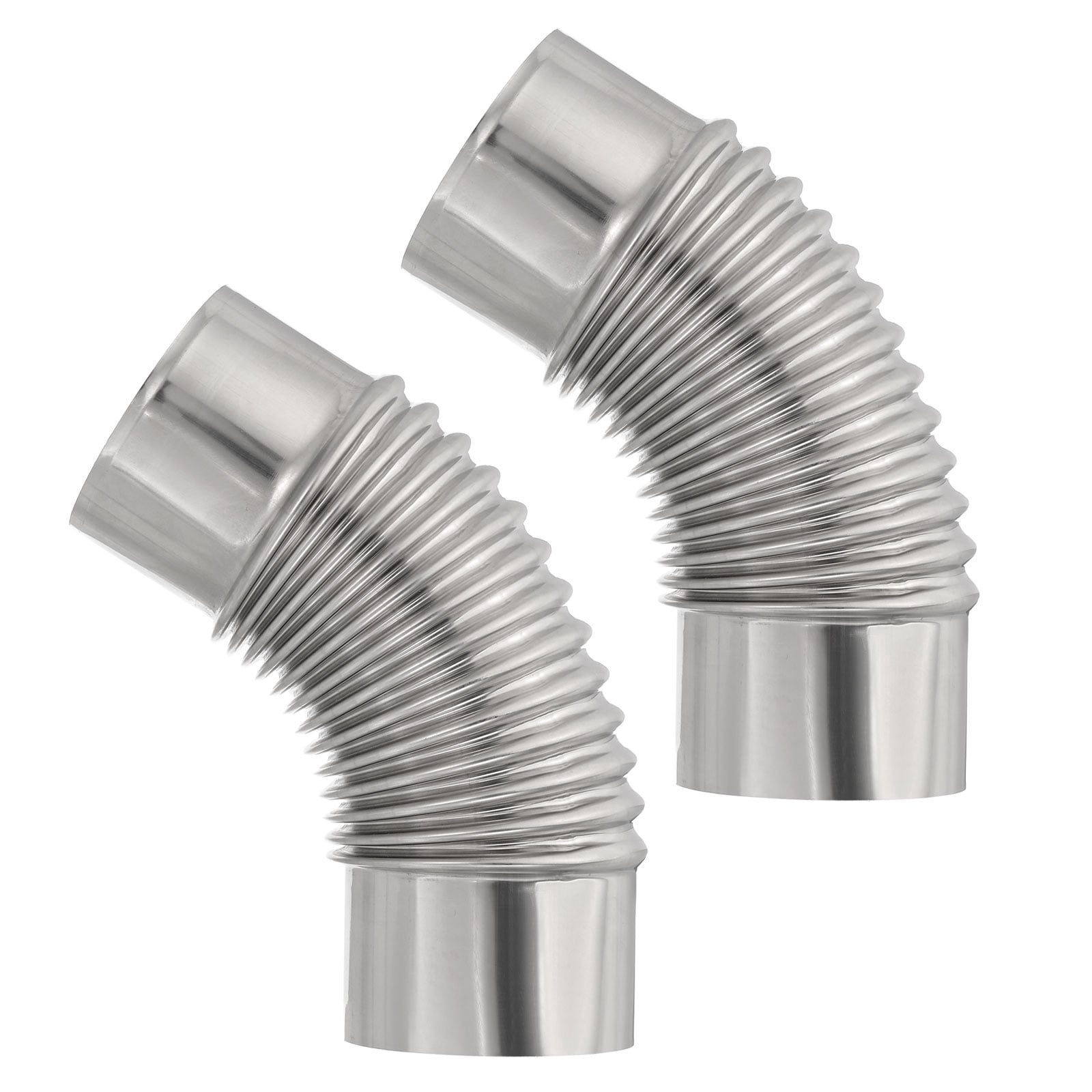 Oreilet 3-Inch Stainless Steel Stove Pipe Elbow – 45-Degree Flue Extension For Camping Tents, Wood Stoves & Water Heater Vents