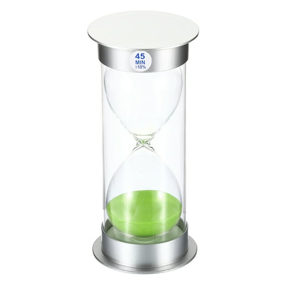 Uxcell 45 Minute Sand Timer, Sandy Clock, Count Down Sand Glass, Green Sands