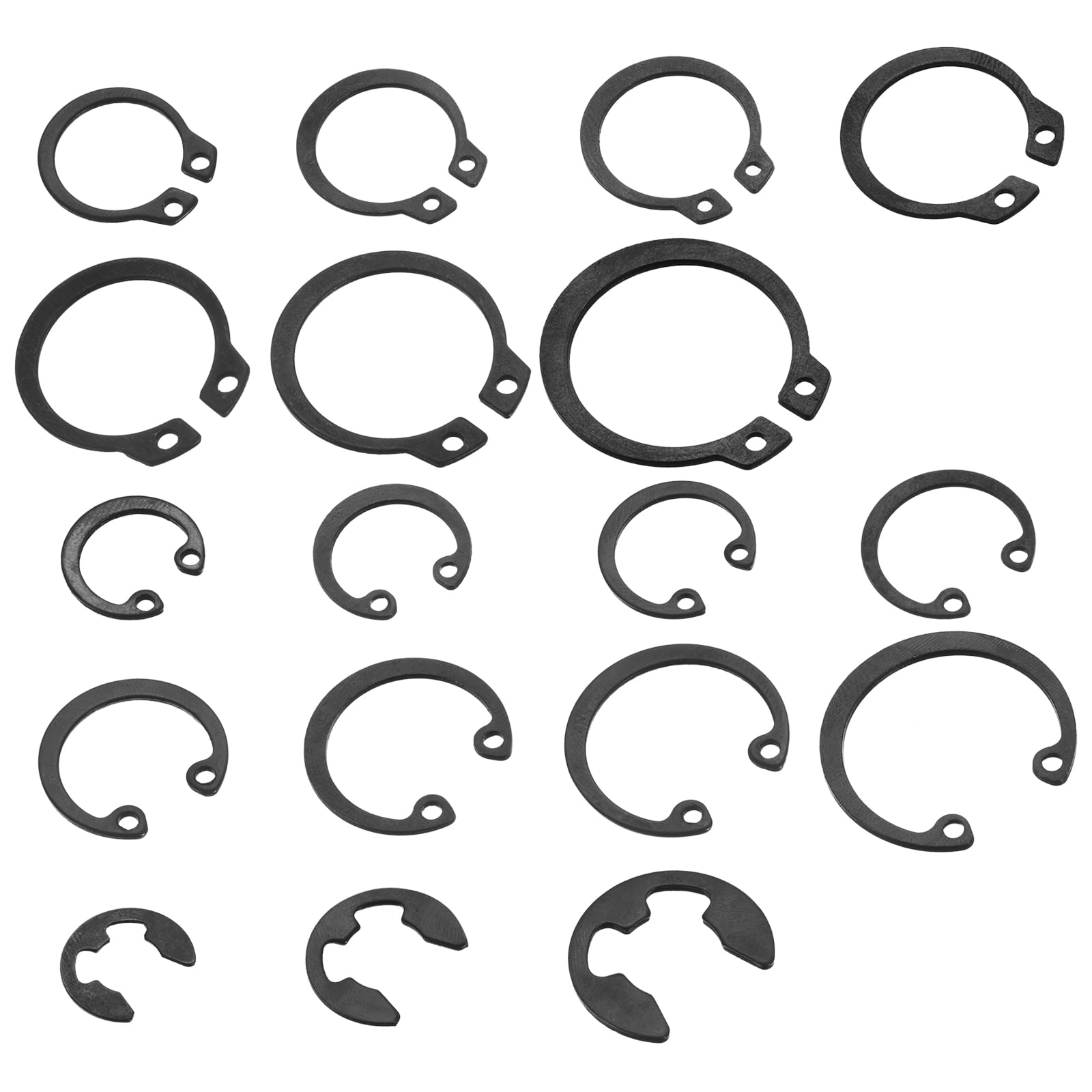 Uxcell 450Pack Circlip Snap Rings Set, 18 Sizes Include External ...
