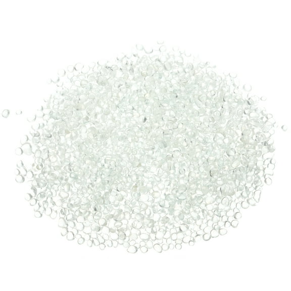 Uxcell 450g/1lb 4-6mm Glass Stones Pebbles Decor for Vase Filler Aquarium Transparent