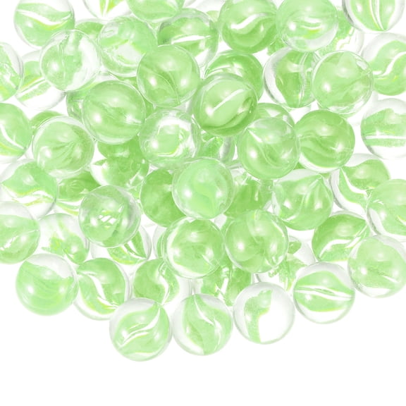 Uxcell 450g Blue Glass Marbles Bulk, 16mm Floral Center Vase Fillers