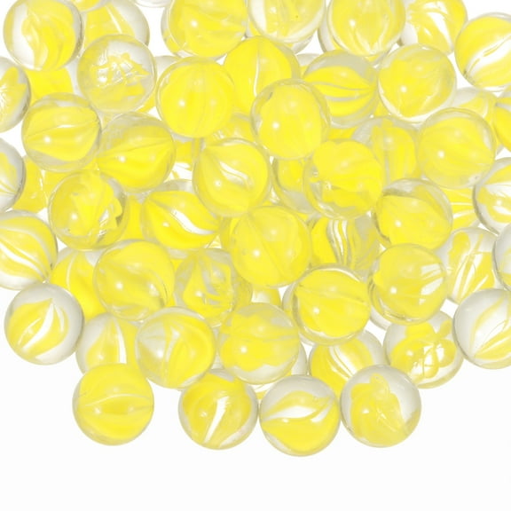 Uxcell 450g Blue Glass Marbles Bulk, 16mm Floral Center Vase Fillers