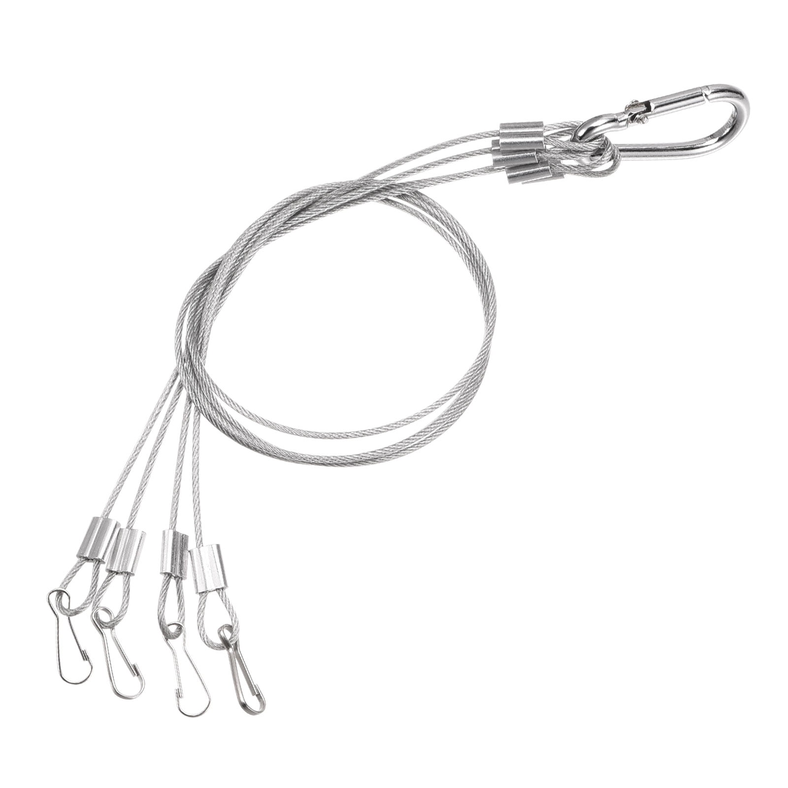 Hanger Rop Uxcell 45cm Extension Rope Hanger 4 Point Holders Hanging Chains Silver ...