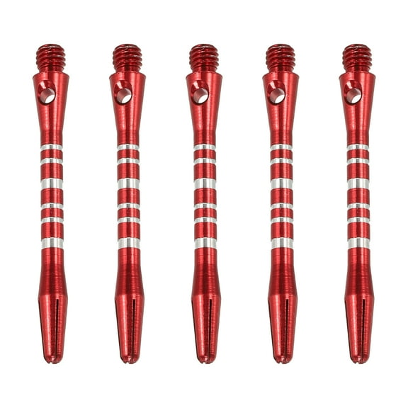 Uxcell 45mm Aluminum Dart Shafts, 15 Pack Medium 2BA Thread Dart Stems, Red