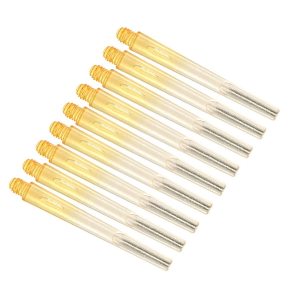Uxcell 45mm Dart Shafts, 2BA Thread Nylon Dart Stems - 9 Pack (White, Yellow)