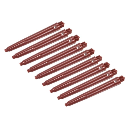 Uxcell 45mm Dart Shafts, 2BA Thread Plastic Dart Stems - 12 Pack (Red)