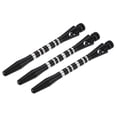 thumbnail image 1 of Uxcell 45mm Dart Shafts, Medium 2BA Thread Aluminum Dart Stems - 3 Pack (Silver Tone, Black), 1 of 5