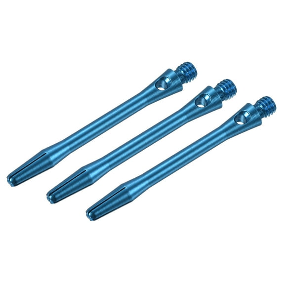 Uxcell 45mm Dart Shafts, Medium 2BA Thread Aluminum Dart Stems - 3 Pack (Sky Blue)