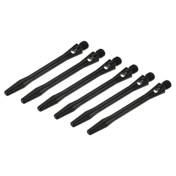 Uxcell 45mm Dart Shafts, Medium 2BA Thread Aluminum Dart Stems - 6 Pack (Black)