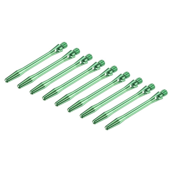 Uxcell 45mm Dart Shafts, Medium 2BA Thread Aluminum Dart Stems - 9 Pack (Green)