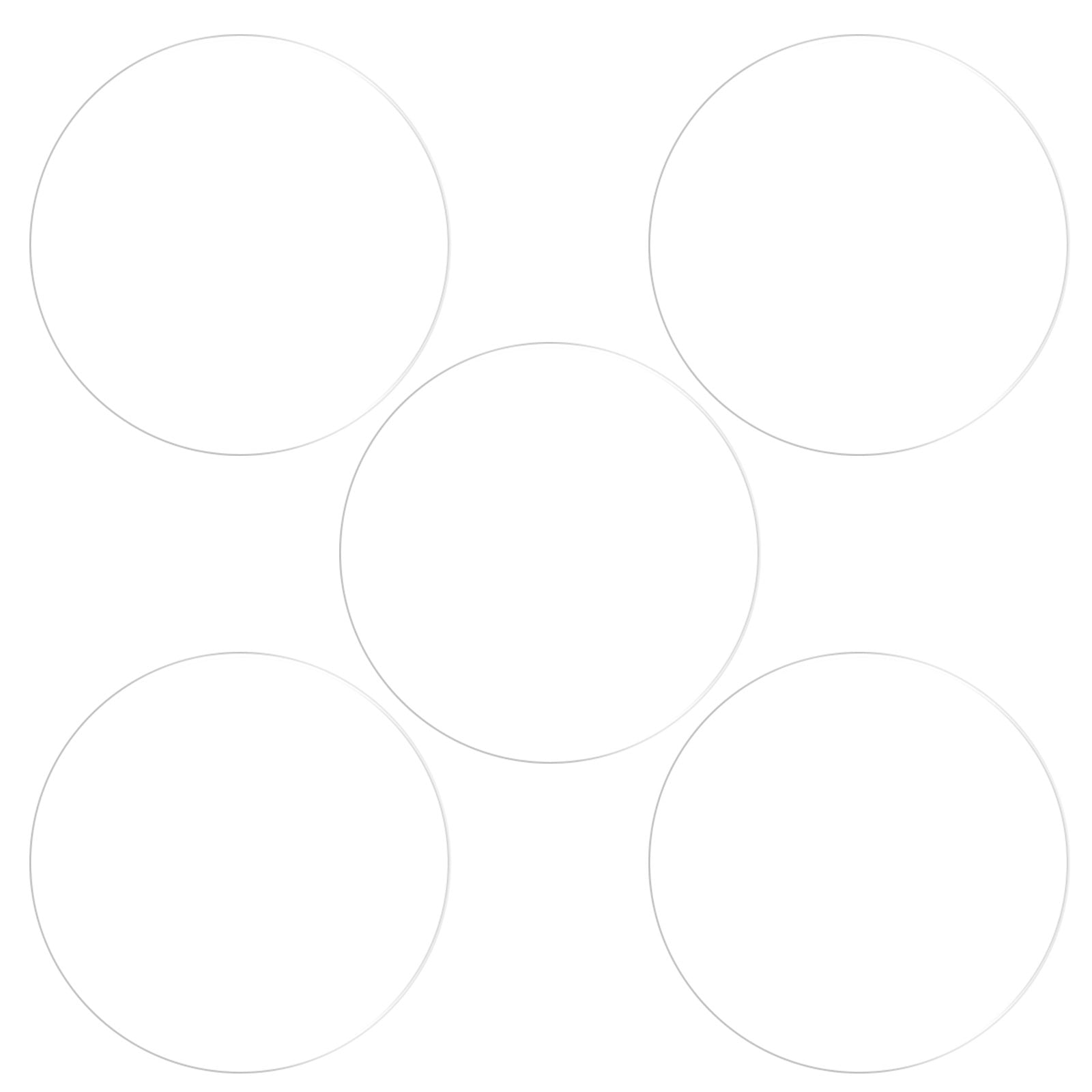 Uxcell 45mm Dia 0.35mm Thick Round Soft Fiberglass Smart Watch Screen