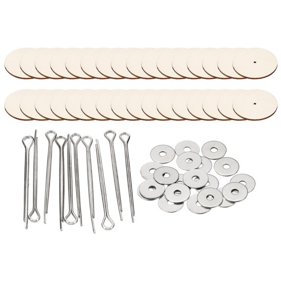 Uxcell 45mm Doll Joints, 16 Set Removable Cotter Pin Joints Connector and Fiberboard Tray for Bear Limbs Making Head DIY Crafts Accessories
