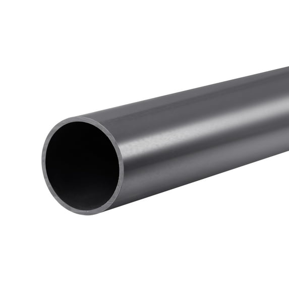 Uxcell Rigid Round Pipes High Impact for Water Pipes,Crafts,Cable Sleeve Dark Grey 45mm x 50mm
