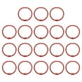 thumbnail image 1 of Uxcell 45mm Loose Leaf Binder Rings, 18 Pack 3mm Metal Flash Card Book Binding Rings for Key Chain Card Scrapbooks, Red, 1 of 6