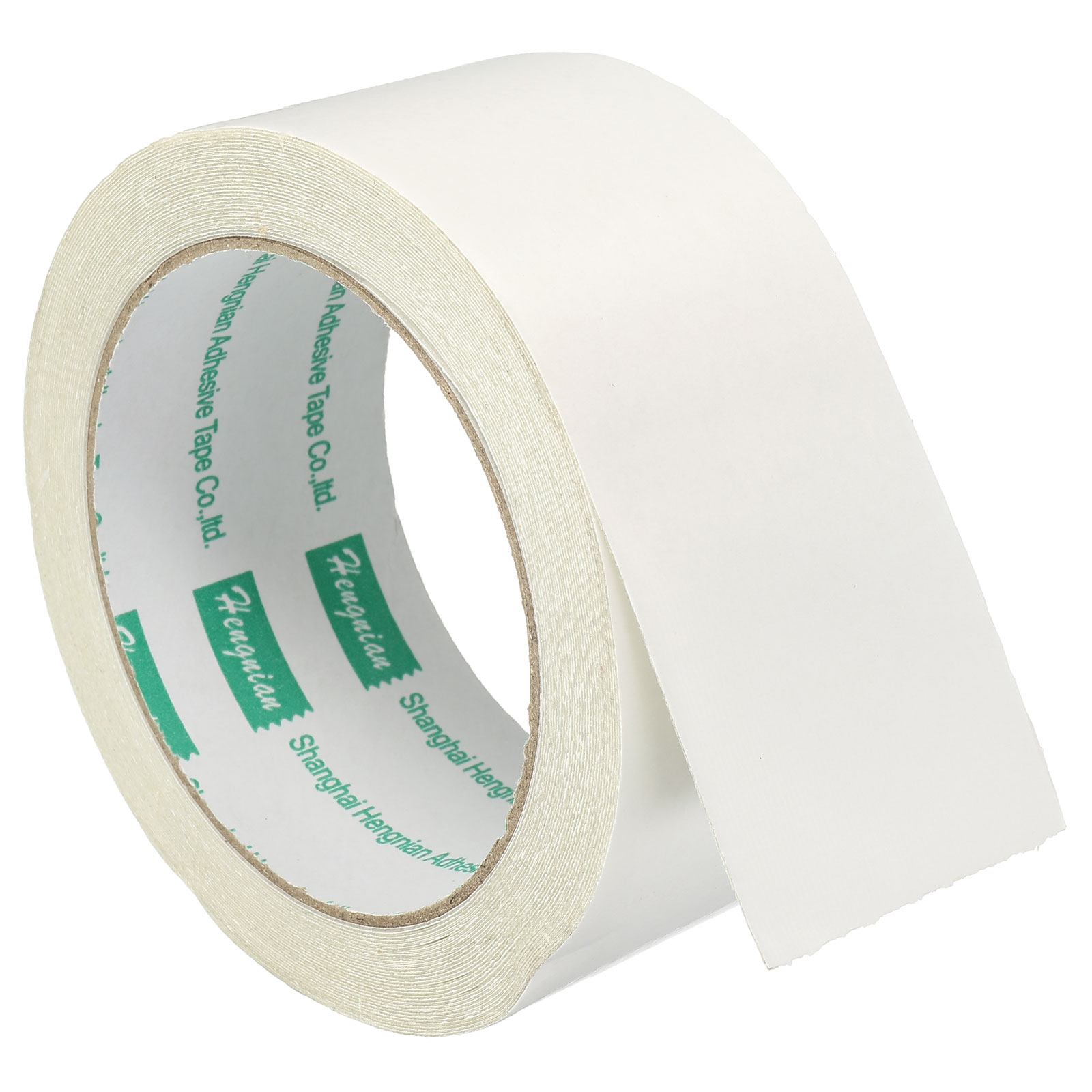 Uxcell 45mmx10m Double-Sided Adhesive Tape Duct Cloth Mesh Fabric, White 1  Roll 