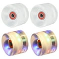 thumbnail image 1 of Uxcell 45x60mm Light Up Skateboard Wheels 78A PU, Roller Skate Wheels, White 4 Pcs, 1 of 7