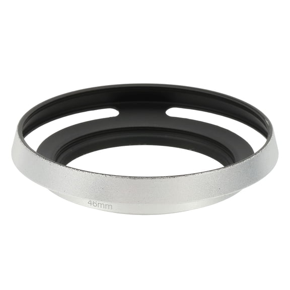 Uxcell 46mm Lens Hood, Universal Metal Thin Hollow Screw-in Vented Lens Hood, Silver