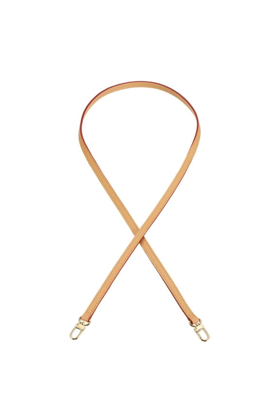 47.2 Inch Genuine Leather Purse Strap, 0.39 Inch Wide Shoulder Bag Strap Replacement Purse Straps Replacement for Women DIY Handbag Underarm Shoulder Bags, Tan