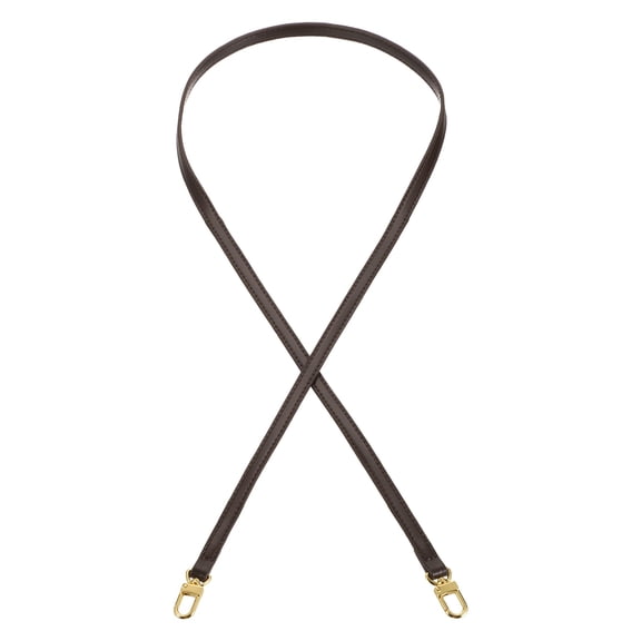Uxcell 47.2 Inch Genuine Leather Purse Strap, 0.39 Inch Wide Shoulder Bag Strap Replacement Purse Straps Replacement for Women DIY Handbag Underarm Shoulder Bags, Brown
