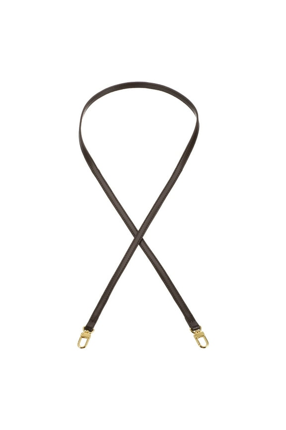 47.2 Inch Genuine Leather Purse Strap, 0.39 Inch Wide Shoulder Bag Strap Replacement Purse Straps Replacement for Women DIY Handbag Underarm Shoulder Bags, Brown