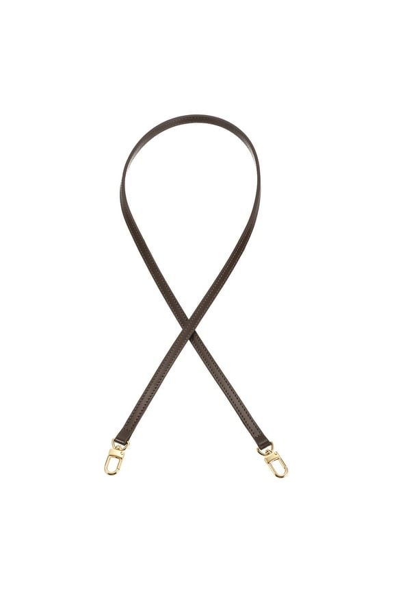 47.2 Inch Genuine Leather Purse Strap, 0.43 Inch Wide Shoulder Bag Strap Replacement Purse Straps Replacement for Women DIY Handbag Underarm Shoulder Bags, Brown