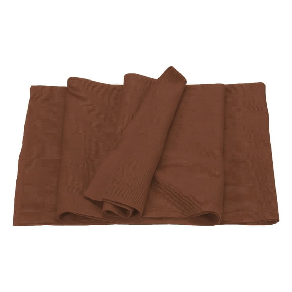 Uxcell Elastic Cuffs Ribbed Trims Cotton Fabric Knit Rib Stretch Tape Cuff Sleeve Waistband for Sewing Light Brown 47"x20"