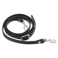 thumbnail image 1 of Uxcell 1Pcs 47 inch Length Adjustable PU Leather Crossbody Shoulder Purse Strap with Silver Hardware Black, 1 of 5
