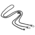 thumbnail image 1 of Uxcell 47 inch Purse Chain Strap Adjustable Handbag Chains Shoulder CrossBody Replacement for Bags Dark Grey, 1 of 6