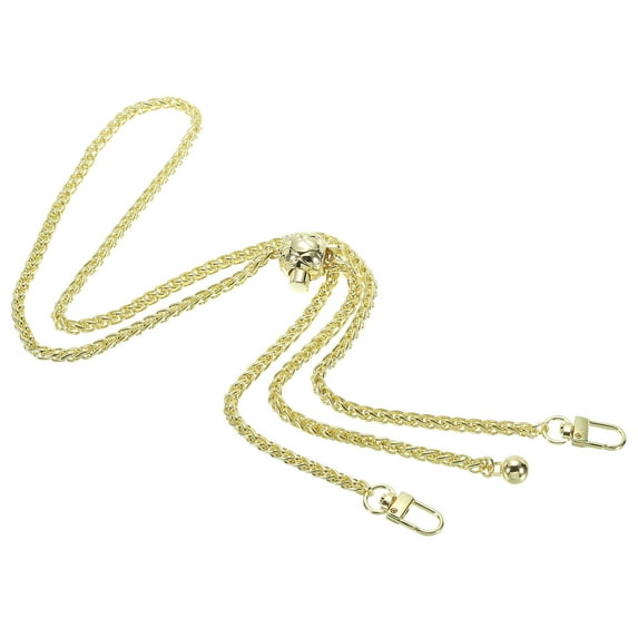 Uxcell 47 inch Purse Chain Strap Adjustable Handbag Chains Shoulder CrossBody Replacement for Bags Gold