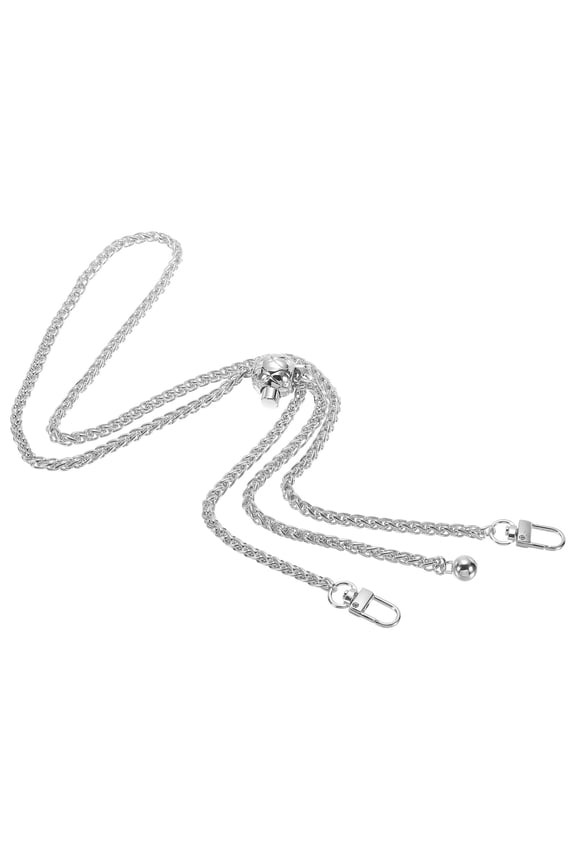 47 inch Purse Chain Strap Adjustable Handbag Chains Shoulder CrossBody Replacement for Bags Silver Tone