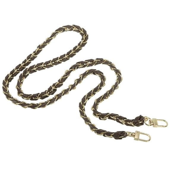 Uxcell 47 Inch Purse Chain Strap, Bag Chains Shoulder CrossBody Replacement for Handbags, Coffee/Gold