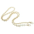 thumbnail image 1 of Uxcell 47 Inch Purse Chain Strap, Bags Chains Shoulder CrossBody Replacement for Handbags, White/Gold, 1 of 5