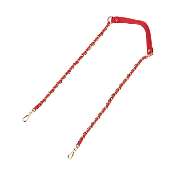 Uxcell 47" Iron Flat Chain Strap Purse Shoulder DIY Replacement, Red Gold