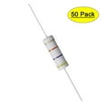thumbnail image 1 of Uxcell 50Pcs 5W 5 Watt Metal Oxide Film Resistor Axile 47K Ohm ±5% Tolerance, 1 of 6