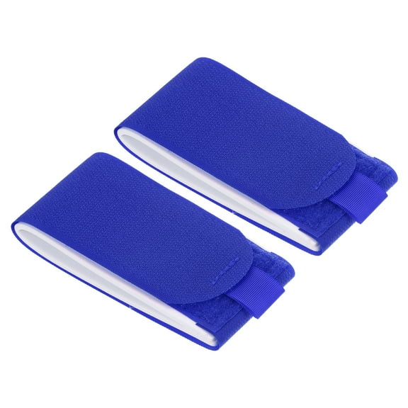 Uxcell 47cmx5.5cm Ski Strap Fasteners, 2 Pack Adjustable Carrier Strap Ski Wraps, Blue